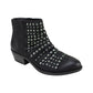 Bota feminina White Mountain Desire com tachas, preta, tamanho 6 M
