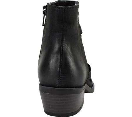 Bota feminina White Mountain Desire com tachas, preta, tamanho 6 M