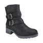 Bota de castidade feminina White Mountain, camurça encerada preta, cinza, tamanho 10 M