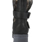 Bota de castidade feminina White Mountain, camurça encerada preta, cinza, tamanho 10 M