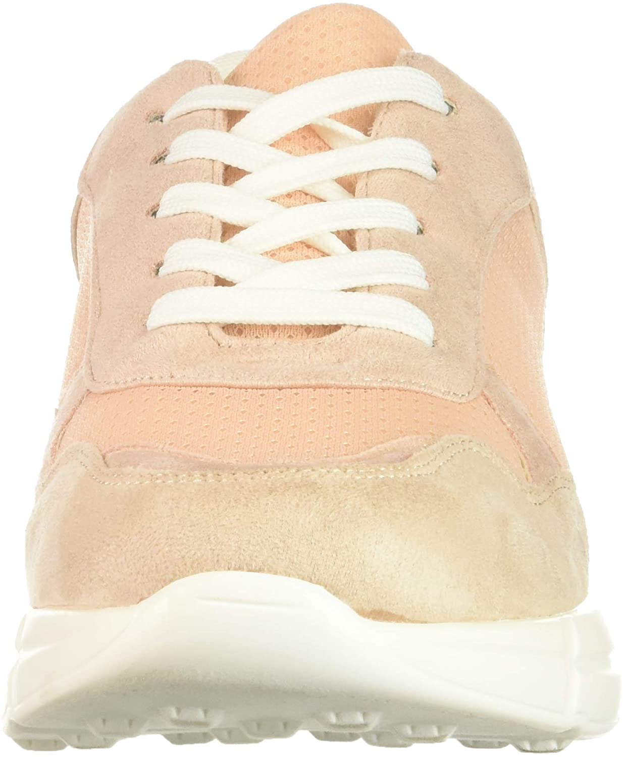 Madden Girl Burrel Tênis de cano baixo com cadarço, estilo fashion, cor de blush, tamanho 9,5 m