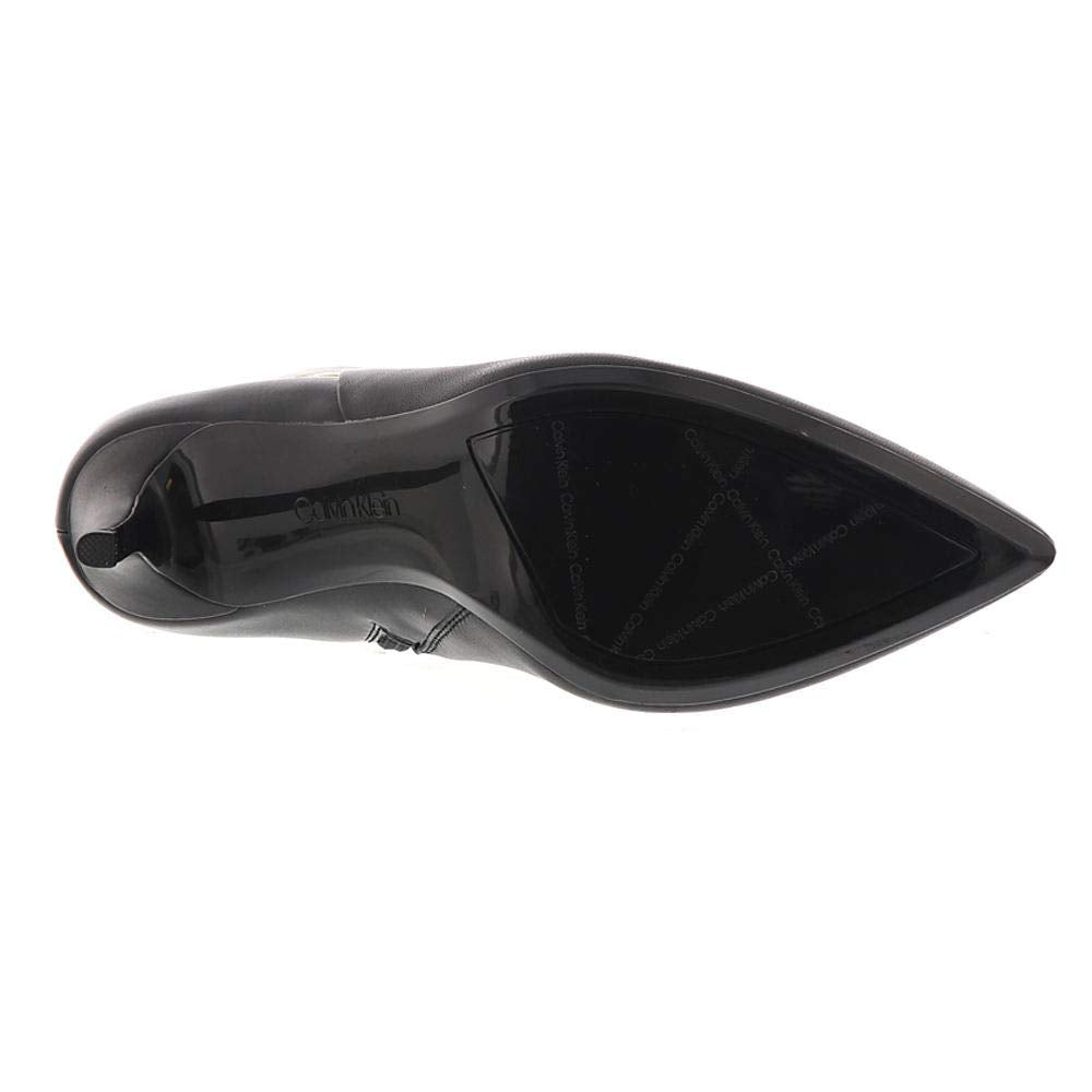 Calvin Klein Georgene Botas Femininas Cano Curto Cano Curto Preto Tamanho 5M