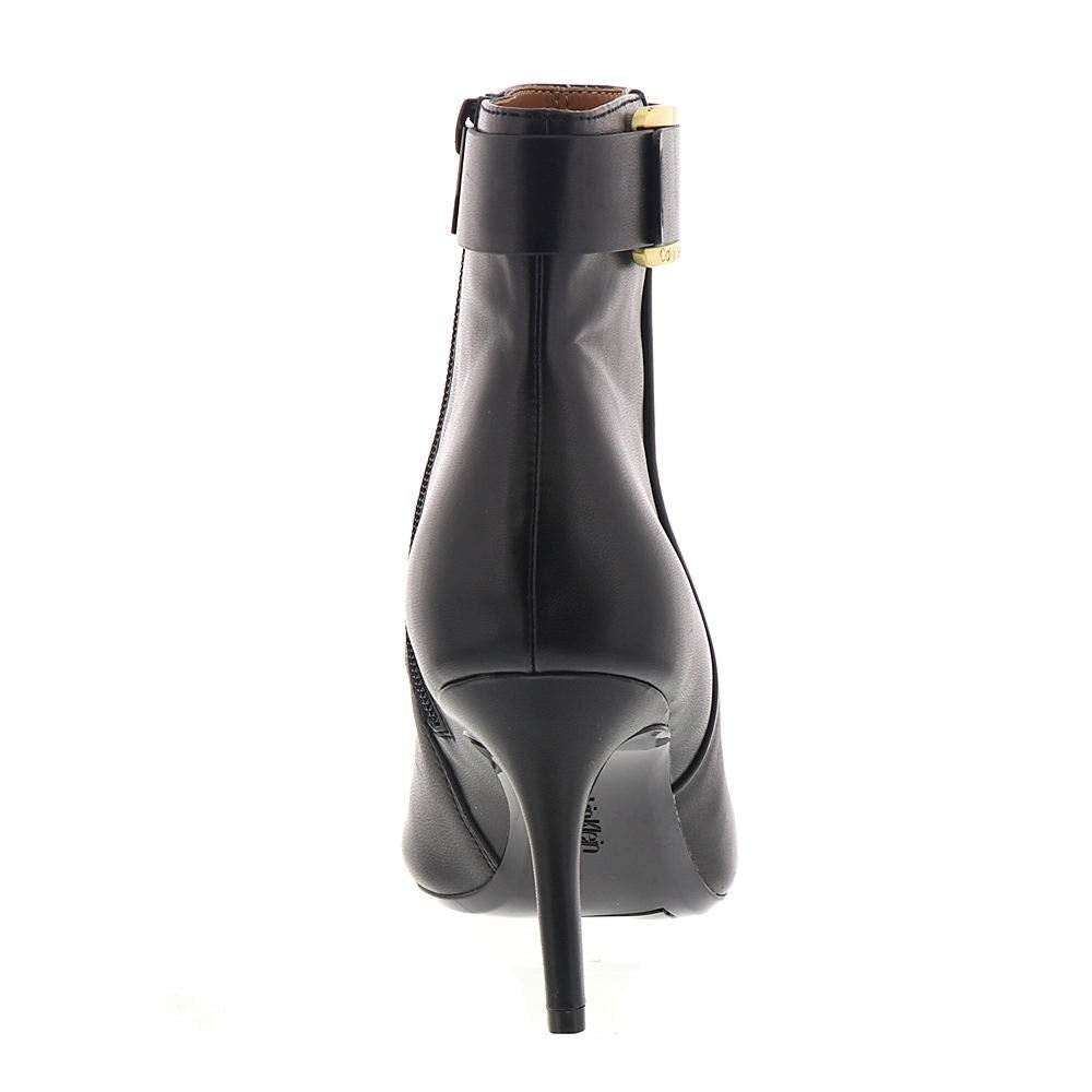 Calvin Klein Georgene Botas Femininas Cano Curto Cano Curto Preto Tamanho 5M