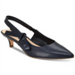 Nanette Lepore Rhona Slingback Kitten Heels Feminino Azul Marinho Tamanho 8M