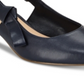 Nanette Lepore Rhona Slingback Kitten Heels Feminino Azul Marinho Tamanho 8M