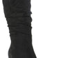 Bota Trunell Tall Slouch Feminina White Mountain, Preta, em Camurça Cerosa, Tamanho 6 M