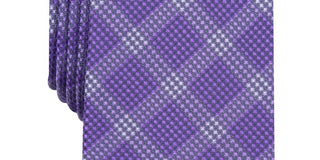 Gravata de pescoço masculina Alfani Henderson de seda mista, roxa, tamanho único