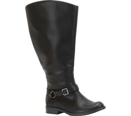 Botas altas femininas Easy Street pretas tamanho 12 M