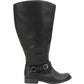 Botas altas femininas Easy Street pretas tamanho 12 M
