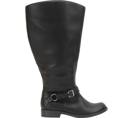 Botas altas femininas Easy Street pretas tamanho 12 M