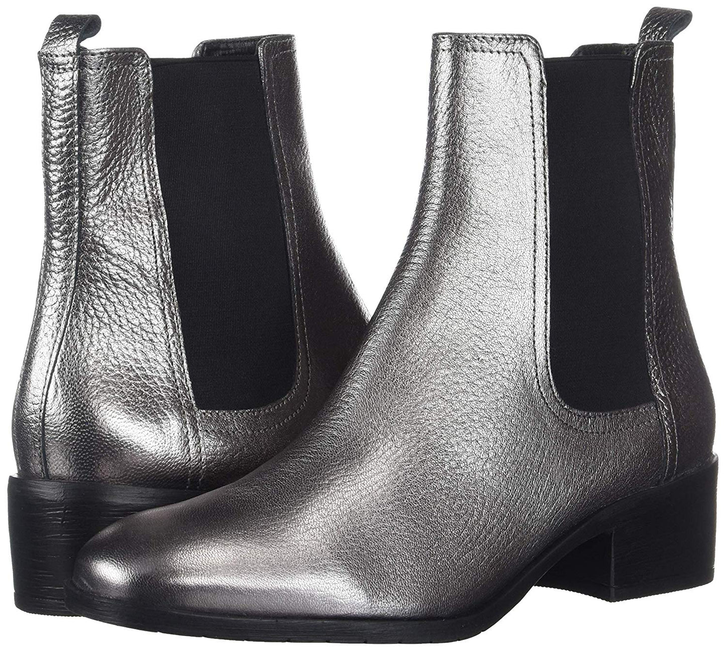 Botas femininas Kenneth Cole Reaction Salt Leather com bico fechado e cano curto, cinza, tamanho 10 M