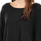 Alfani Top Poncho Feminino com Manga Sino e Decote Redondo, Preto, Tamanho M