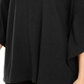 Alfani Top Poncho Feminino com Manga Sino e Decote Redondo, Preto, Tamanho M