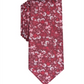 Gravata floral skinny Alpine masculina Bar III vermelha tamanho único