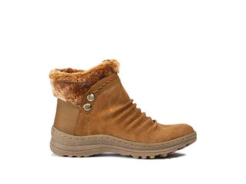 Botas de inverno femininas Bare Traps Alick com pelo sintético para clima frio, marrom, tamanho 5 M