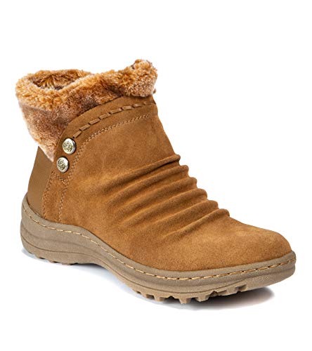 Botas de inverno femininas Bare Traps Alick com pelo sintético para clima frio, marrom, tamanho 5 M