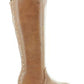 Botas femininas Bar III Vayla de couro com bico fechado e cano alto, marrom, tamanho 5,5 M