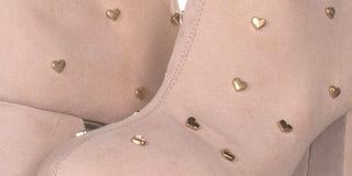 Botas femininas Bar III Jadine Fabric Almond Toe, cano curto, rosa, tamanho 5.5