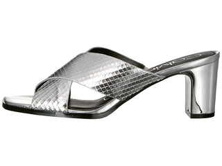 Sandália de Salto Dylan Feminina Calvin Klein Prata Tamanho 5,5 M