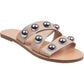 Sandálias femininas Marc Fisher Bryte 2 Slip On com tiras, bege, tamanho 5 M