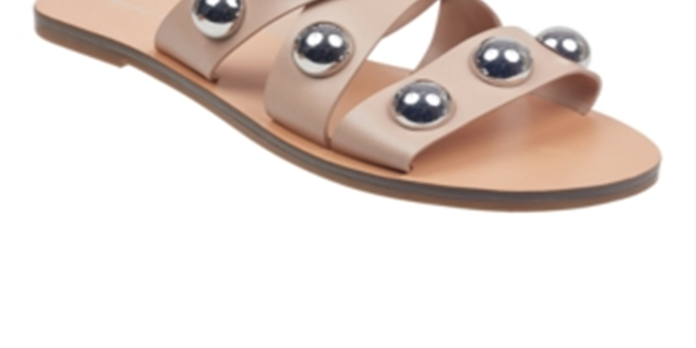 Sandálias femininas Marc Fisher Bryte 2 Slip On com tiras, bege, tamanho 5 M