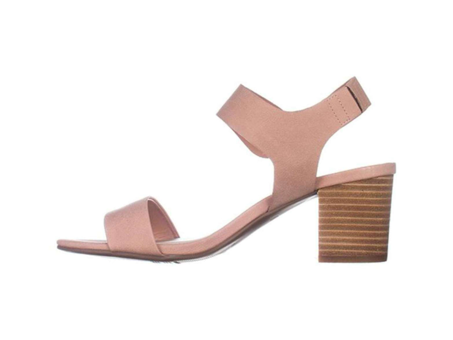 Sandálias femininas Bar III Birdie2 com tira no tornozelo, bico aberto, rosa, tamanho 11 M