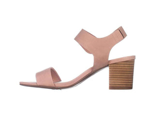 Sandálias femininas Bar III Birdie2 com tira no tornozelo, bico aberto, rosa, tamanho 11 M