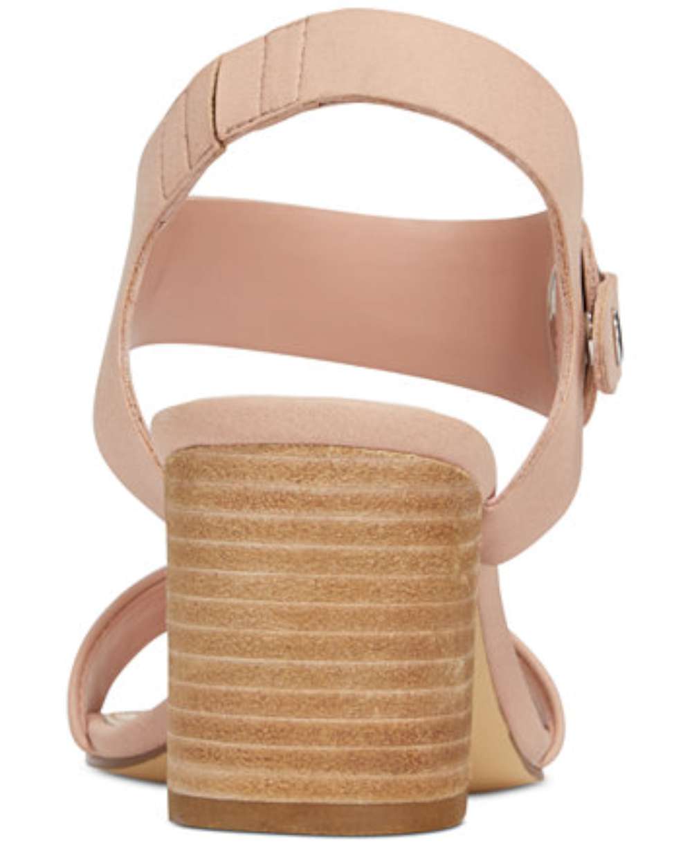 Sandálias femininas Bar III Birdie2 com tira no tornozelo, bico aberto, rosa, tamanho 11 M