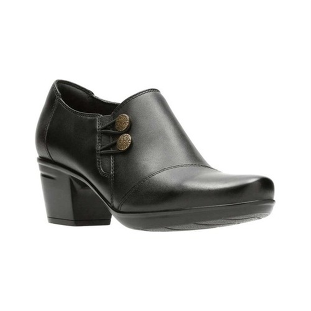 Clarks Emslie Warren Bootie Feminino Preto Tamanho 6 M