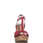 Sandálias plataforma casuais American Rag Amie1 femininas, vermelhas, tamanho 11 M