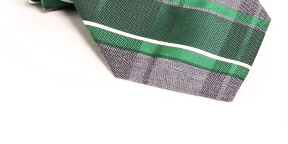 Gravata masculina Van Heusen One Plaid Skinny Slim, verde, tamanho regular