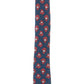 Gravata Tommy Hilfiger Masculina Bold Floral de Seda Estampada Azul Tamanho Regular