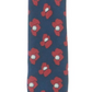 Gravata Tommy Hilfiger Masculina Bold Floral de Seda Estampada Azul Tamanho Regular
