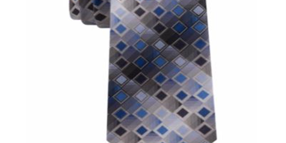 Gravata masculina Van Heusen Brent Geo azul marinho tamanho único