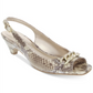 Karen Scott Feminino Amberr Snakeskin Open Toe Formal Ankle Snake Marrom Tamanho 5,5 M