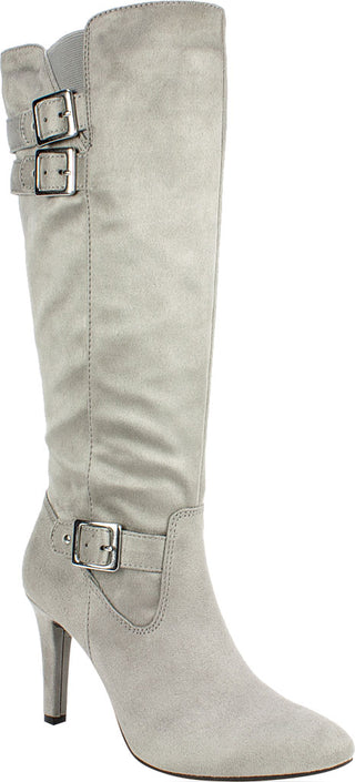 Rialto Cahoon Knee Suede Tecido Branco Feminino Tamanho 9,5M