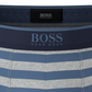 Hugo Boss Baú Listrado Masculino para Uso Diário Azul Tamanho XL