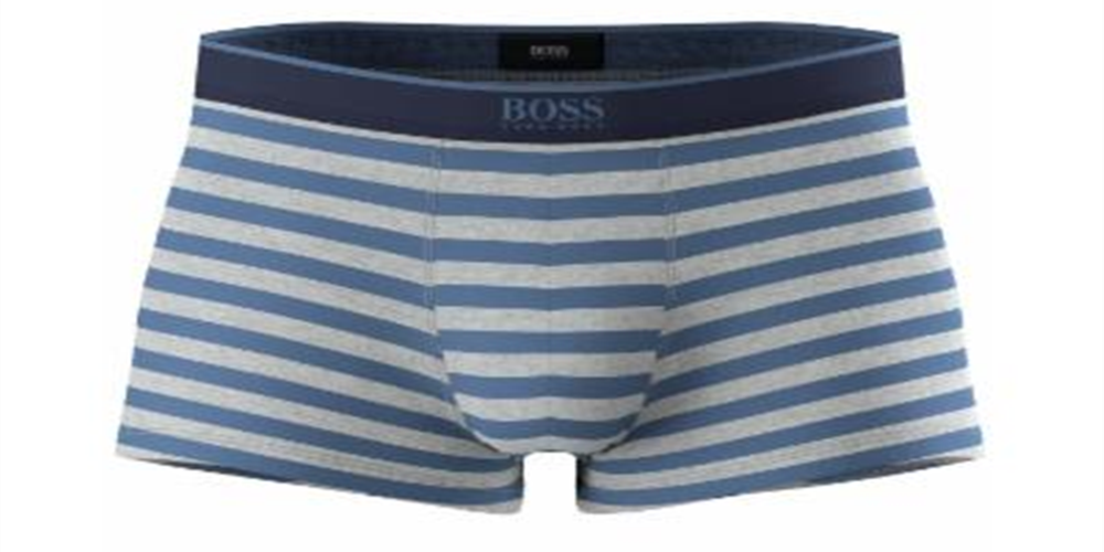 Hugo Boss Baú Listrado Masculino para Uso Diário Azul Tamanho XL