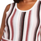 Suéter feminino plus size listrado com torção lateral INC, rosa-claro, tamanho 3X