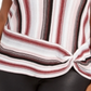 Suéter feminino plus size listrado com torção lateral INC, rosa-claro, tamanho 3X