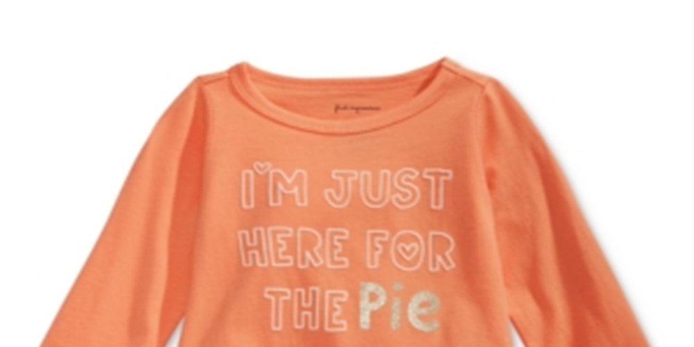 Camiseta infantil First Impressions Cotton Pie Peplum com bainha laranja tamanho 6-9 meses
