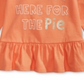 Camiseta infantil First Impressions Cotton Pie Peplum com bainha laranja tamanho 6-9 meses