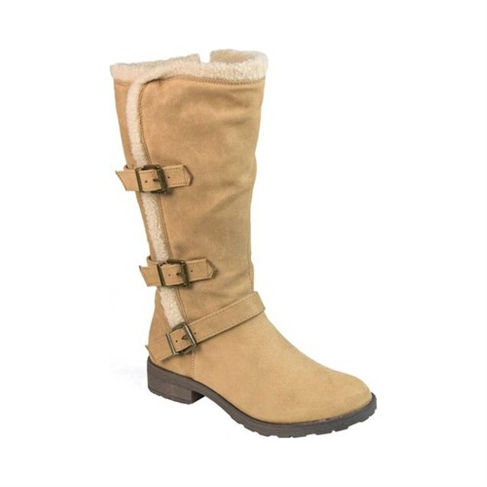 Bota Santell Tall Feminina White Mountain com Fivela Castanha Tecido Ceroso Marrom Tamanho 9,5 M