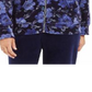 Jaqueta feminina esportiva Karen Scott com estampa floral, azul, tamanho XS