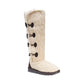 Bota Felicity Mid Calf Feminina Reliable Of Milwaukee Bege Tamanho 7 M