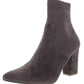 Steve Madden Remy Suede Feminino Salto Bloco Meia Bota Cinza Tamanho 9,5M