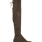 Botas Marc Fisher Femininas Humor 2 Fabric Almond Toe Over Knee Fashion Marrom Tamanho 7 M