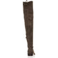 Botas Marc Fisher Femininas Humor 2 Fabric Almond Toe Over Knee Fashion Marrom Tamanho 7 M