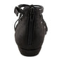 Sandálias rasteiras femininas Jonsie com tiras G by GUESS, pretas, 9,5 m