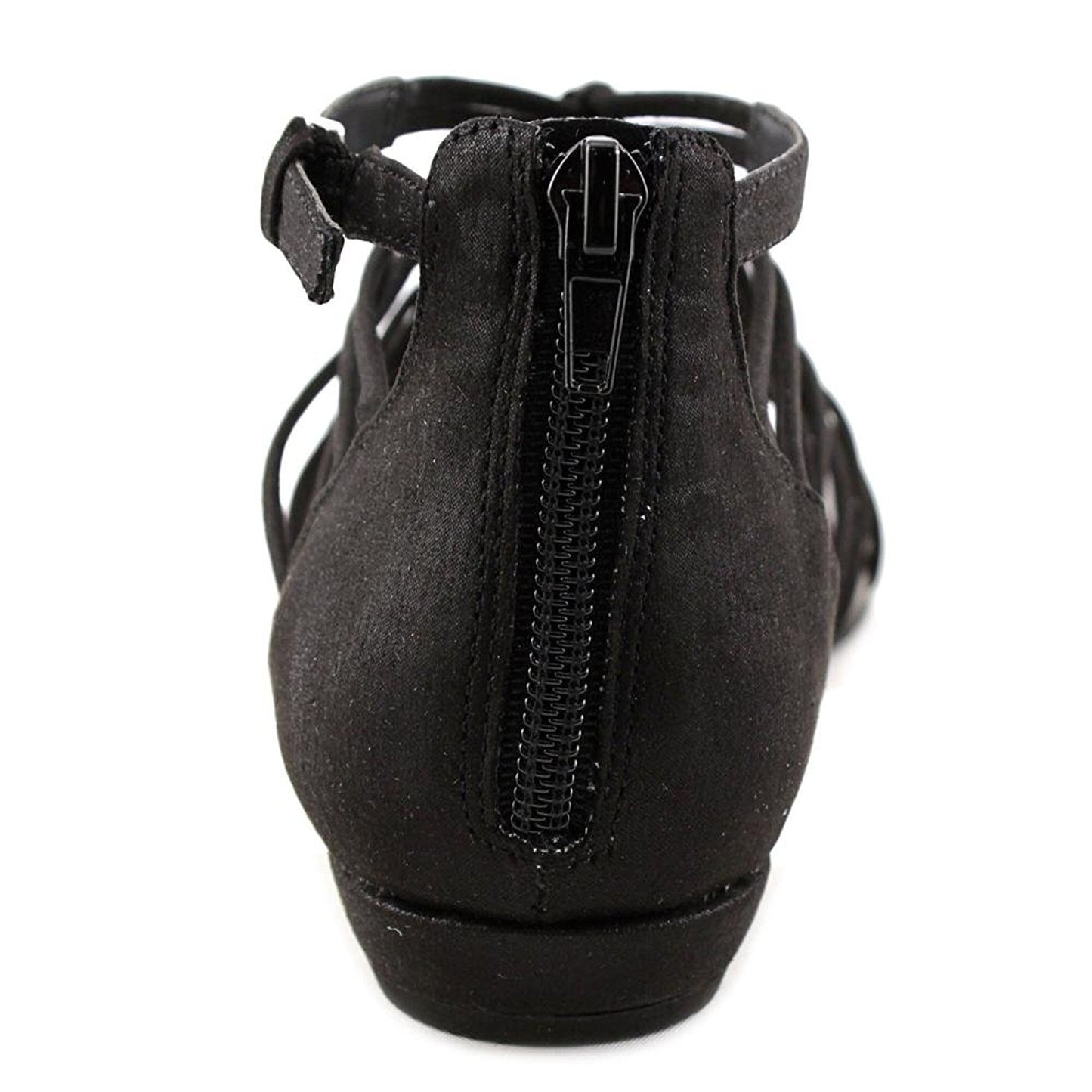 Sandálias rasteiras femininas Jonsie com tiras G by GUESS, pretas, 9,5 m